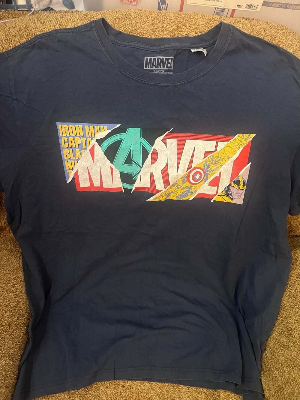 Marvel Comics Torn Logo Avengers Graphic T-Shirt